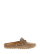 Tod's Suede Loafers In Beige