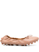 Tod's Bubble Nude Leather Ballerina