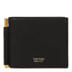 Tom Ford Black Leather T Line Money Clip Wallet