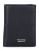Tom Ford Tom Ford Grain Leather Folding Cardholder With Logo