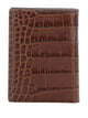 Tom Ford Brown Embossed Bifold Lined Wallet