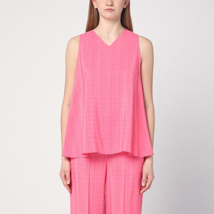 Semicouture Pink Prya Viscose Top