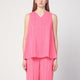 Semicouture Pink Prya Viscose Top