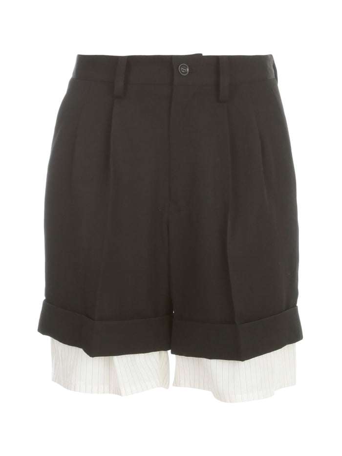 Y's Gabardine Double Shorts