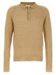 Ma'ry'ya Bouclé Cotton Polo Shirt