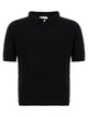 Ma'ry'ya Bouclé Cotton Polo Shirt