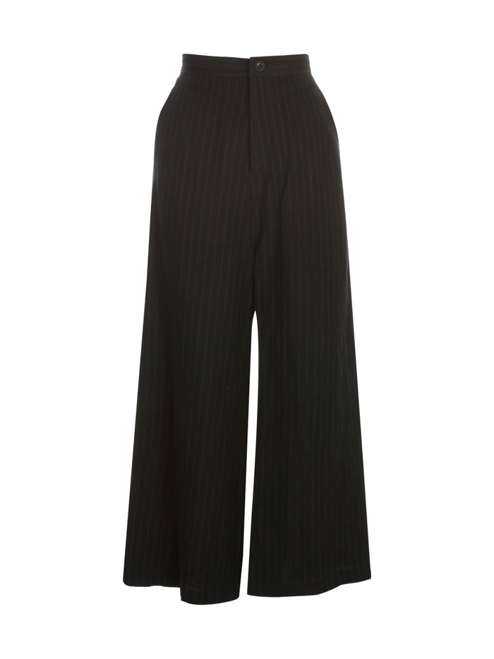 Y's O Straight Thick Pants Pinstripe