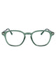 Mykita C191-Cypress Green/Shiny Silve Clear Steel Glasses