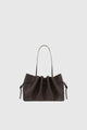 Yuzefi Scallop Shoulder Bag Chocolate
