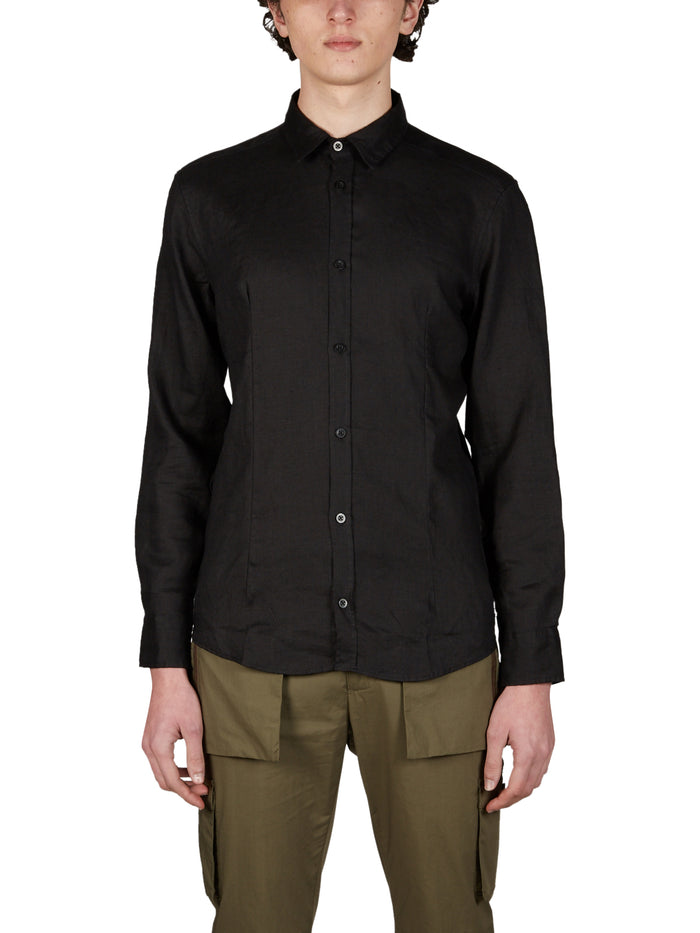 Daniele Alessandrini Slim Linen Shirt