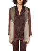 Quetsche Blazer With Tulle Insert