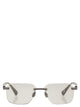 Brunello Cucinelli Rectangular Titanium Sunglasses