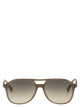Brunello Cucinelli Acetate Sunglasses With Shaped Bridge And Crystal Lenses
