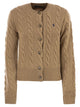 Polo Ralph Lauren Wool And Cashmere Cable Knit Cardigan