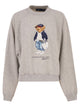 Polo Ralph Lauren Cropped Cotton Sweatshirt With Polo Bear Print