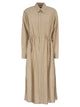 Polo Ralph Lauren Striped Linen Cotton Shirt Dress With Drawstring