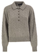 Polo Ralph Lauren Cable-Knit Wool And Cashmere Polo Jumper