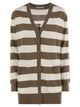 Maxmara Fiemme - Long Striped Wool Cardigan