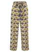 S Maxmara Timec - Printed Silk Fluid Trousers