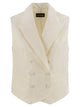 Mvp Wardrobe Double-Breasted Cotton And Silk Waistcoat