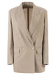 Maxmara Mxmmitico - Double-Breasted Blazer In Wool, Mohair And Silk Blend