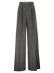 Maxmara Mxmgiallo - Wide-Leg Trousers In Wool And Silk