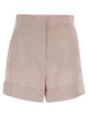 Maxmara Mxmcelebre - Shorts In Wool, Mohair And Silk Canvas