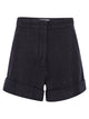 Maxmara Mxmcalca - Denim-Effect Cotton Shorts