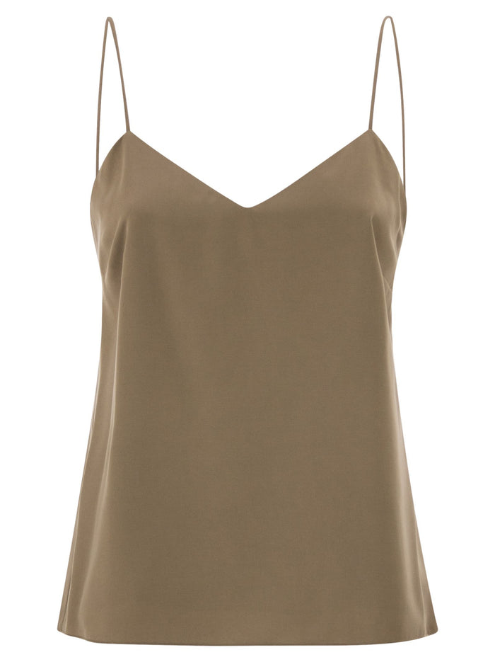 Maxmara Mxmunghia - Silk Canvas Top
