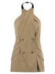 Maxmara Mxsnuraghe - Sleeveless Jacket In Wool And Silk Poplin