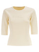 Maxmara Mxpaustero - Short-Sleeved Top With Embroidered Logo