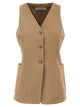 Maxmara Mxmfalla - Pinstriped Jacquard Jersey Waistcoat