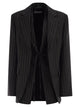 Sportmax Spxdivina - Tailored Blazer In Pinstriped Gabardine
