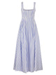 Sportmax Spxfilmato – Striped Cotton Midi Dress With Full Skirt