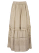 Weekend Maxmara Wkipallore – Long Linen Skirt With Lace Inserts
