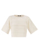 Weekend Maxmara Wkiorche – Cropped Openwork Cotton Knit Top