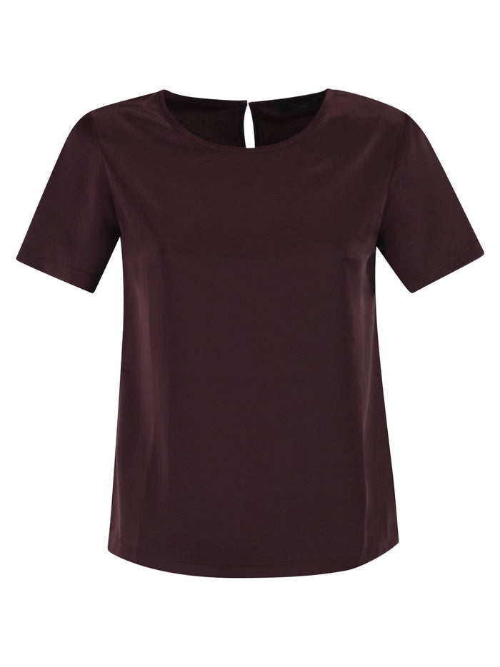 Weekend Maxmara Wkdzona - Satin And Jersey T-Shirt