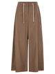S Maxmara Smmgufo - Cotton Culotte Trousers With Drawstring Waist