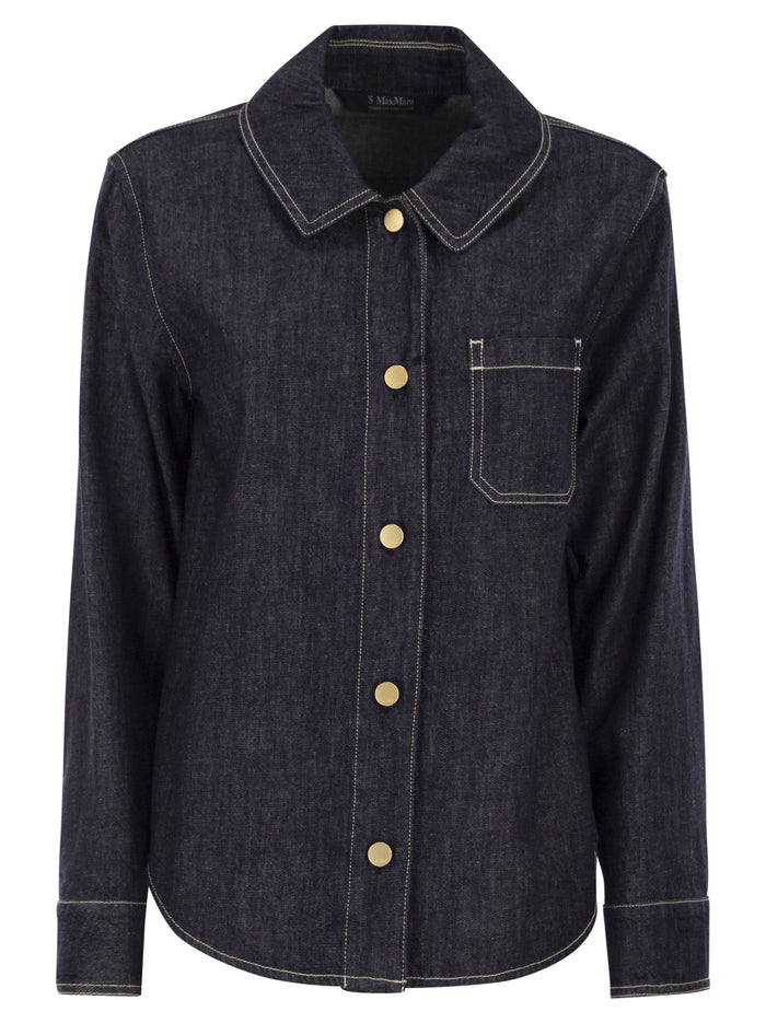 S Maxmara Smmenfasi - Cotton Denim Shirt