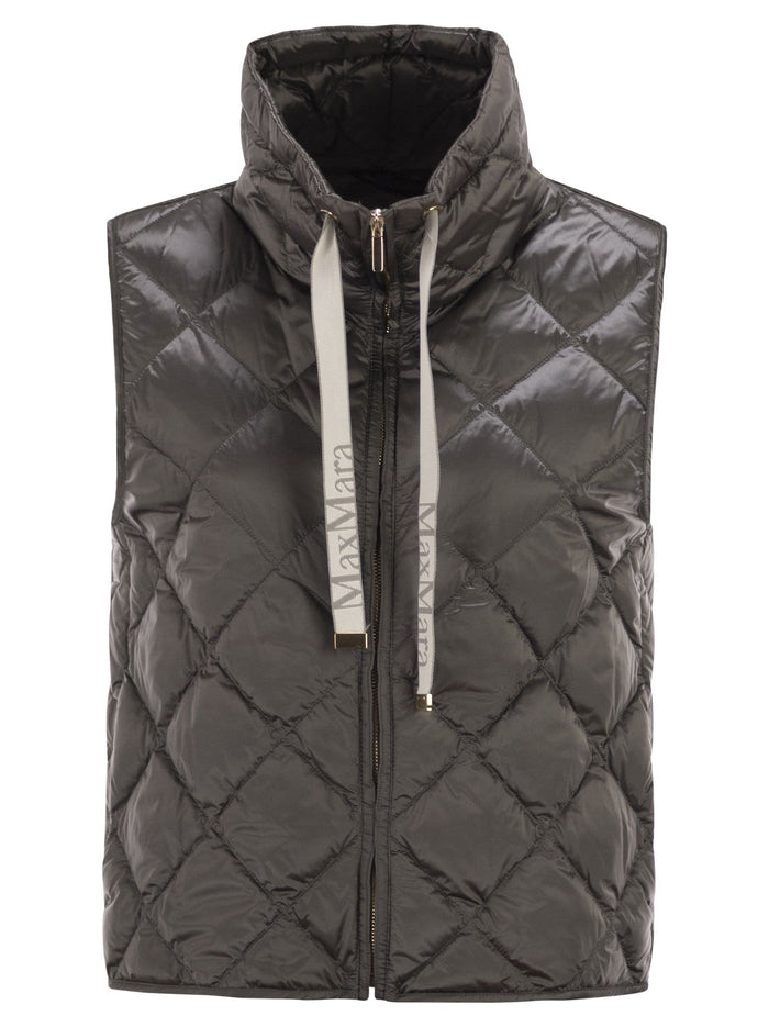 Maxmara The Cube Tegic - Drip-Proof Canvas Padded Waistcoat