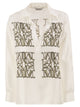 Maxmara Mxmfiltro - Silk Shirt With Monogram Print