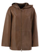 Maxmara Mxmacinoso - Lambskin Hooded Leather Jacket