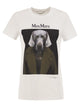 Maxmara Mxmcalca - Cotton T-Shirt With Max Mara Graphic Print