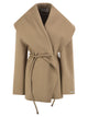 Sportmax Spxuguale - Wrap Short Coat In Virgin Wool
