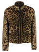 Maxmara Studio Mstedro – Cropped Animal-Print Cotton Jacket