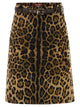 Maxmara Studio Mstfalange – Leopard-Print Midi Skirt With Belt