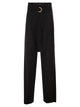 Maxmara Studio Mstserio – Wide-Leg Pure Wool Trousers With Belt
