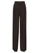 Maxmara Studio Msealpaca – Fluid Palazzo Trousers In Technical Crêpe