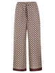S Maxmara Stmamelia - Printed Silk Twill Wide-Leg Trousers