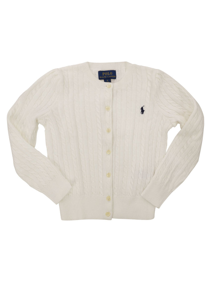 Polo Ralph Lauren Cable-Knit Cardigan With Embroidered Pony
